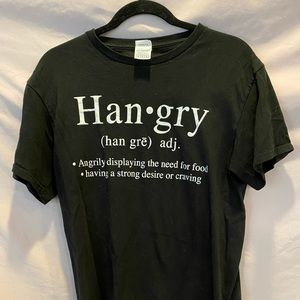 “Hangry” graphic tee shirt 😂